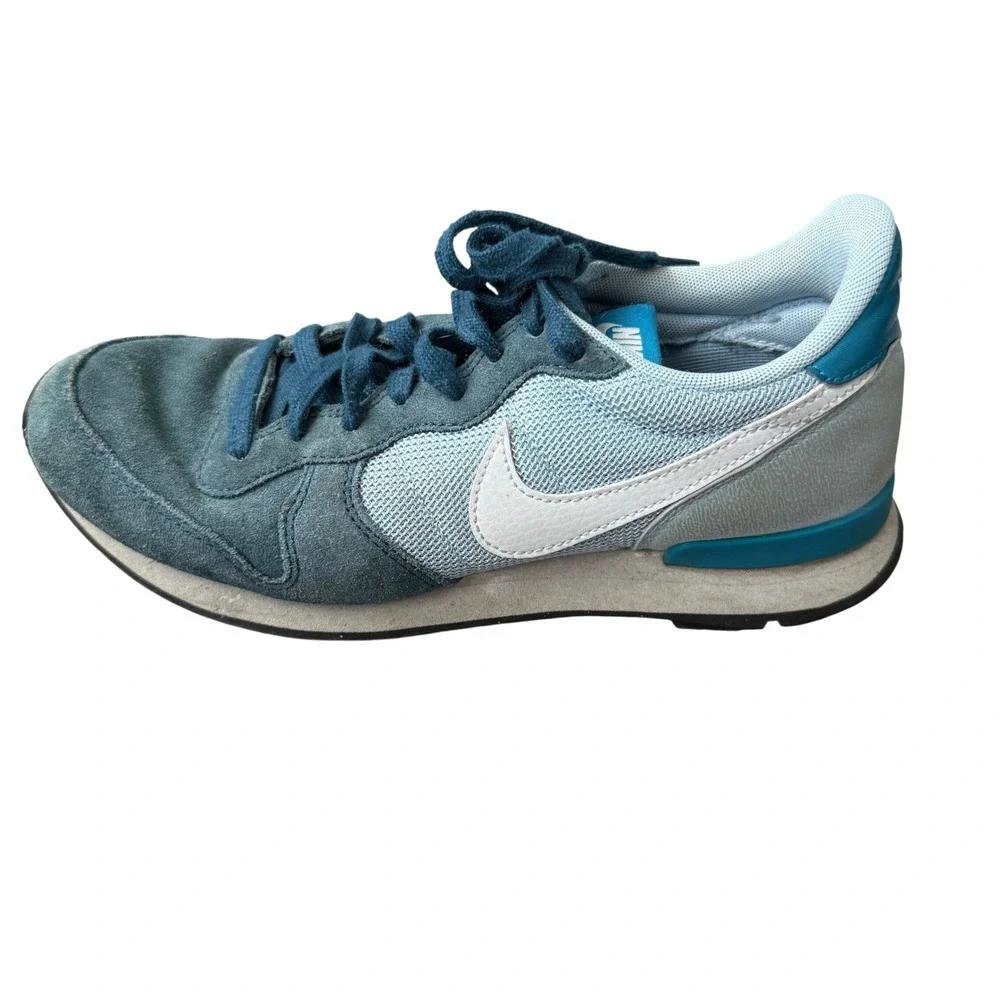 Nike Internationalist Sz 7‎ Blue Suede Mesh Low Top Sneakers